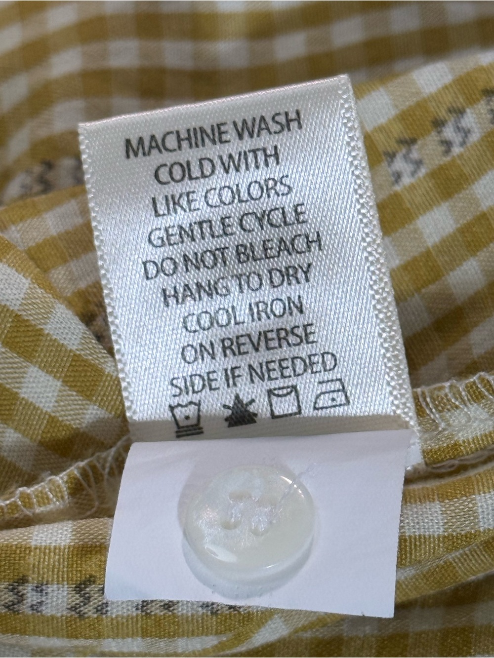 Max Studio Yellow Gingham Sleeveless Cotton Top - Picture 9 of 11
